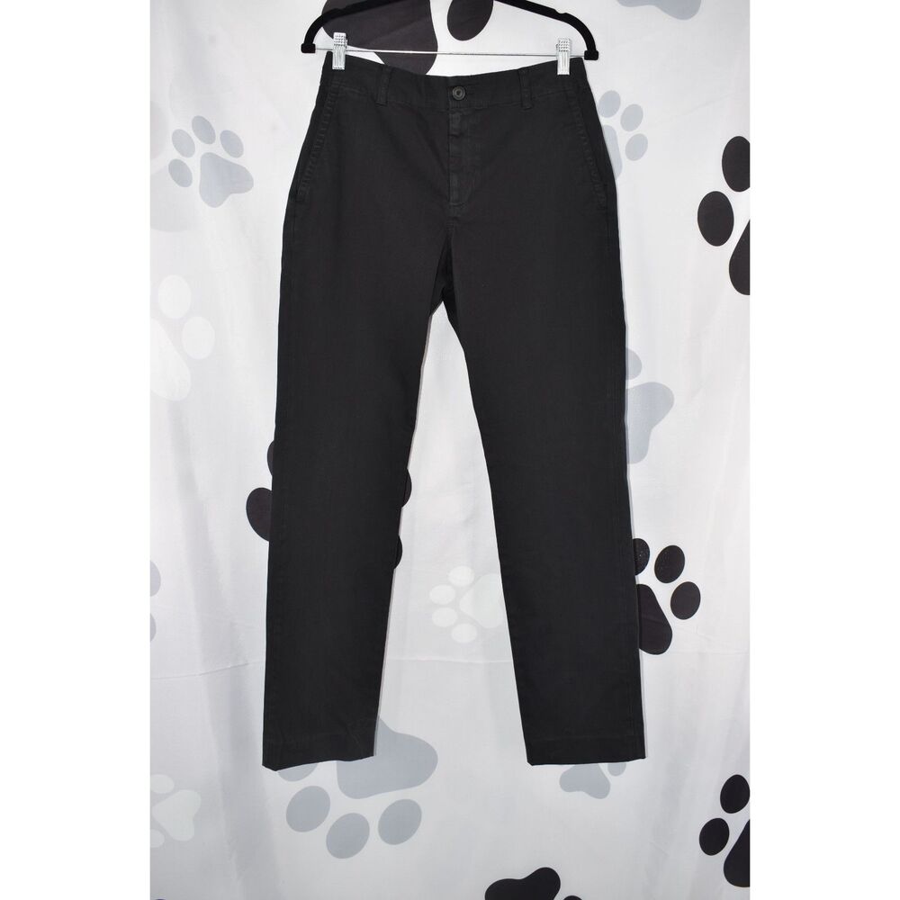 Vince Owen Twill Garment Dyed Pants Classic Fit Washed Soft Black Size Small - Picture 2 of 9